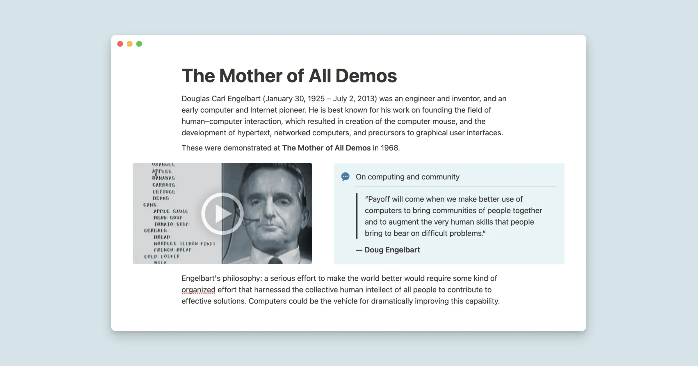 More improvements to editing